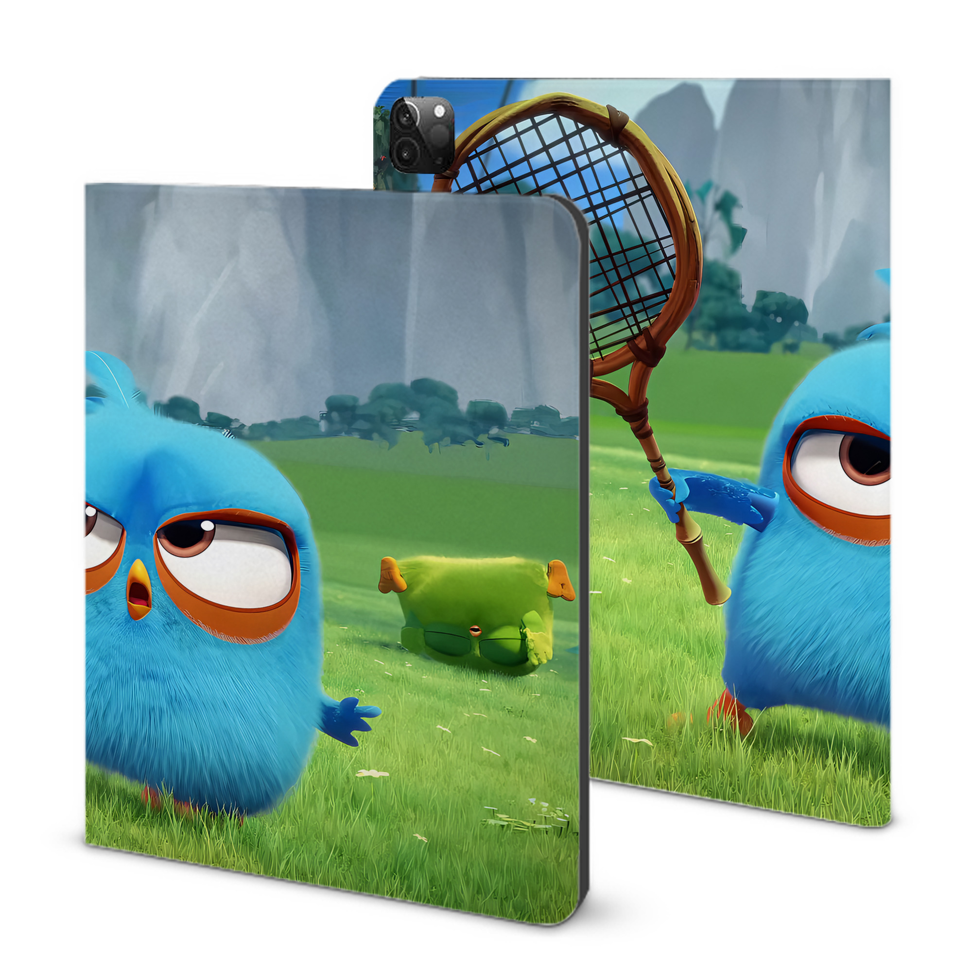 （画像用） Angry Birds アングリーバード IPadケース ペンホルダー付き ブックスタイルデザイン